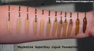 Maybelline Superstay Foundation Swatches In 2019