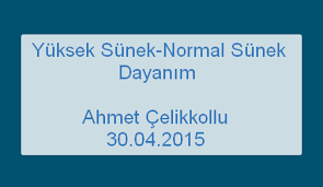 By i̇nşaat mühendisi ahmet çelikkollu posted 2 months ago ∗ 1k views. Yuksek Sunek Normal Sunek Dayanim Erhan Baytak