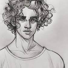 Caroline july 21, 2021, 2:56 pm. Drawing Of A Boy With Curly Hair This Is Not My Drawing I Just Found It On The Web Credits Go To Whoever Drew It Guy Drawing Boy Drawing Sketches