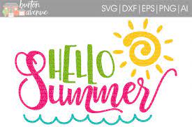 Download Hello Summer Svg Cut File By Burton Avenue Thehungryjpeg Com