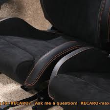 Recaro Bmw Performance Orange Stitching Black Seat Belt Slots Nuevo Land Rover Defender Tapiceria Coche Interior De Autos