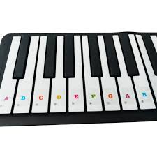 Keyboard klavier noten aufkleber piano sticker klaviertasten transparent de. Kalaok Klavier Keyboard Music Note Aufkleber Bunte Abnehmbare Fur 37 49 61 88 Key Keyboards Fur Kinder Anfanger Klavier Praxis Musikinstrumente Spielzeug Suenaacampo Com