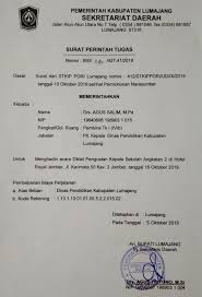 Surat Tugas Dinas Pengertian Fungsi Karakteristik Format Dan Contohnya Pengadaan Eprocurement