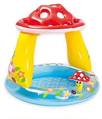 New Intex Mushroom Inflatable Baby Kids Toddler Play Outdoor Water Swimming Pool Intex With Images Baby Pool Baby Paddling Pool Inflatable Baby Pool