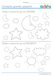 Conceptos Grande Pequeno Fichas De Conceptos Cualitativos Actividades Escolares Actividades De Aprendizaje Preescolares Actividades Para Ninos Preescolar