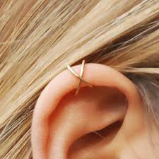 ear cuff no piercing cartilage ear cuff simple ear cuff fake cartilage earring criss cross ear cuff fake helix pi cuff earrings piercing ear cuff earings