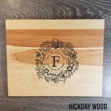 These may indicate a problem with the dishwasher caused by power surges. Hickory Wood Cutting Board 037 F Monogram With Message Shopengraveithouston Com