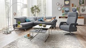 Interliving Sofa Serie 4101 Eckkombination 8882 Jeansblauer Bezug Vintage Metallfüße Stellfläche Ca 221 X 283 Cm