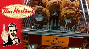 Tim Hortons Pumpkin Spice Muffin With Icing Youtube