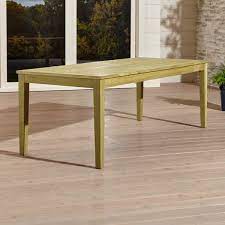 The rectangular table is usually a minimum of 36 inches wide and is the best design for hosting large groups of people. Regatta Natural Rectangular Dining Table Crate And Barrel Uae
