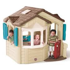 Step2 Naturally Playful Welcome Home 4 3 X 4 9 Playhouse Wayfair Play Houses Build A Playhouse Kids Playhouse