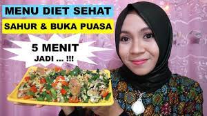 Setelah seharian berpuasa ramadhan, hampir sebagian besar orang tergoda untuk makan banyak saat waktu selain membatasi asupan makanan, memilih menu buka puasa yang tepat juga bisa membantu menyukseskan diet anda di bulan ramadhan. Menu Diet Sehat Sahur Dan Buka Puasa 5 Menit Jadi Youtube