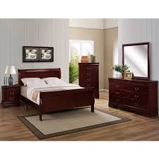 Beds for less cherry 6pc queen bedroom set. Louis Philip Cherry Bedroom Set