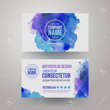 It's that you need to bring business cards! Vector Template Watercolor Business Cards Royalty Free Cliparts Vectors And Stock Illustration Image 31328073