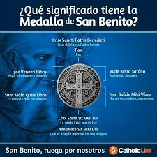 Medalla De San Benito Sacramentales Infografias Oracion A San Benito Catholic Prayers Oraciones Religiosas
