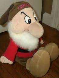 Disney Grumpy Plush Stuffed Toy Animal Snow White Seven Dwarfs 12 Pet Toys Plush Stuffed Animals Snow White Seven Dwarfs