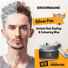 The men who rock silver hair right. Silber Farbe Grau Haar Wachs Manner Frauen Oma Haare Esche Grau Schlamm Temporare Ebay