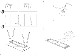 Aquí es una actualización de agosto de 2014. Ikea Galant Glass Table Top Assembly Instruction