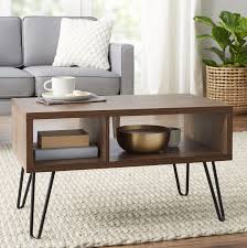 Buy mainstays conrad coffee table at walmart.com Mainstays Bennett Mid Century Hairpin Collection Coffee Table Walmart Com Modern Wood Coffee Table Coffee Table Coffee Table Wood