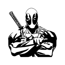 Marvel Deadpool Decal Vinyl Decals Stencil Art Stencils