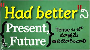 S + had better (not) + v. Usage Of Had Better Had Better Not Youtube