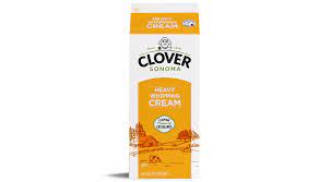 Nutrition, ingredients, health rating, & carbon footprint. Fresh Pasteurized Heavy Whipping Cream Clover Sonoma