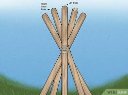 Take the hanging rope and wrap it around the teepee to keep it all together. How To Make A Teepee 15 Steps With Pictures Wikihow