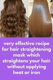 Very Effective Recipe For Hair Straightening Mask Which Straightens Your Hair Without Appl Hair Straightening Treatment Hair Without Heat Coconut Milk For Hair