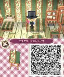 Moss Green Stripes Qr Codes Animal Crossing Animal Crossing Qr Animal Crossing