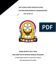 Baik rencana sekecil apapun butuh dipersiapkan agar hasilnya sesuai dengan yang diinginkan. Cover Proposal Osis Pdf