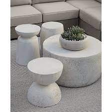 Ridge Side Table Stool Reviews Crate And Barrel In 2021 Minimalist Coffee Table Stone Coffee Table Coffee Table