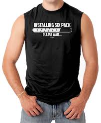 Installing Six Pack Please Wait Gym Workout Men S Sleeveless T Shirt Gym Workouts For Men Ab Workout Men Mens Fitness