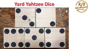 How To Make Yard Yahtzee Dice Youtube