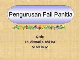 Berikut merupakan 10 senarai kandungan fail panitia bagi setiap jenis fail : Kementerian Pendidikan Malaysia Pengurusan Panitia Mata Pelajaran Dalam