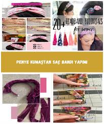 Diy Headbands Penye Kumastan Sac Bandi Yapimi Diy Headband Headband Tutorial Food Drawing
