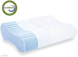 ► es hat eine 2 cm speicherplatte der neuen generation; Cool Gel Infused Memory Foam Body Pillow Relax Sleep Posture Neck Back Shoulder