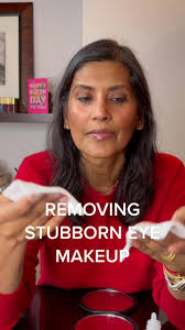 Removing stubborn eye makeup #rubysroutine #eyemakeup #makeupremoval  #over40beauty #over50beauty @Glossier #rubyhammer #beauty