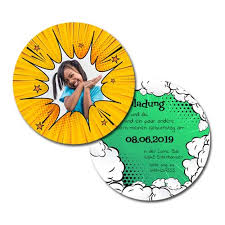 10x15 cm oder 13x18 cmmaterial: Bierdeckel Einladung Comic Style Ausgefallene Einladungen