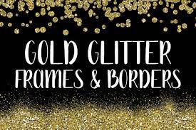 Gold Glitter Frames And Borders Png Overlay Clipart Bundle Etsy Glitter Frame Gold Glitter Clip Art