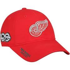 Detroit Red Wings Adidas Centennial Slouch Adjustable Hat Red Red Wings Hat Red Adidas Adjustable Hat