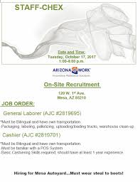 Click here to find your next job. Staff Chex Recruitment Mesa Arizona Work