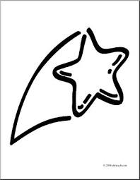 The coloring pages of stars help to expand children's imagination skills as they choose the colors for these stars. Clip Art Shooting Star Coloring Page I Abcteach Com Abcteach