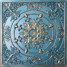 Pl18 Faux Tin 3d Emboss Ceiling Tile Green Gold Interior Wall Etsy Faux Tin Ceiling Faux Tin Ceiling Tiles Tin Ceiling Tiles