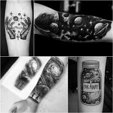 Black And White Space Tattoos For Men Space Tattoo Space Tattoos Black And White Planet Tattoo Explore More Tattoo Ideas On Positivefox Com Cosmona Planet Tattoos Space Tattoo Universe Tattoo