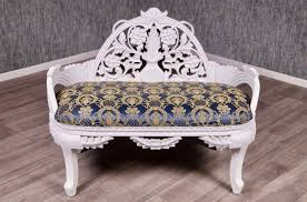 Eiche, massiv (in dijon gekauft). Barock Bank Antik Weiss 2 Sitzer Sofas Sofas Sessel Chaiselongue Onlineshop Repro Antik Design