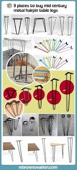 12 Places To Buy Metal Hairpin Table Legs Raw Steel Stainless Steel Rebar Powder Coated More Diy Furniture Table Legs Home Diy