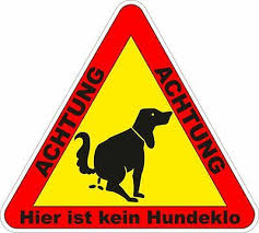 Verkehrszeichen in der stvo dvr. Hier Kein Hundeklo Einstecker Hundehaufen Kot Tretmine Hund Verbot Kacke Eur 2 45 Picclick De