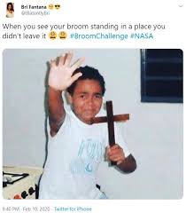 Blatantlybri S Tweet Broom Challenge Know Your Meme