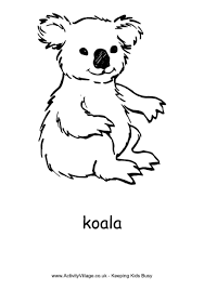 Koala Colouring Page Bear Coloring Pages Zoo Animal Coloring Pages Animal Coloring Pages