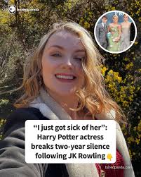 I just got sick of her": Harry Potter actress breaks two-year silence  following JK Rowling defense backlash (link in the comments)